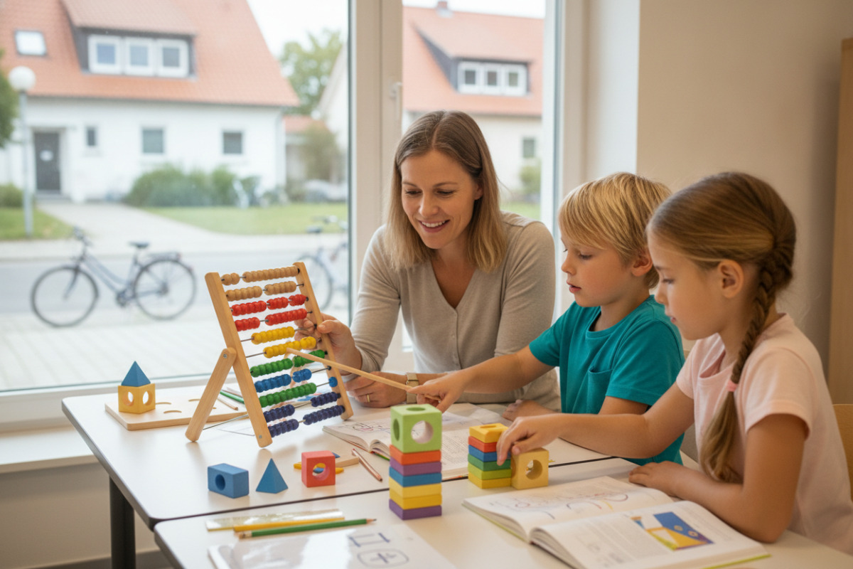 Abb. Anschauliches Material macht Rechenwege leichter begreifbar.