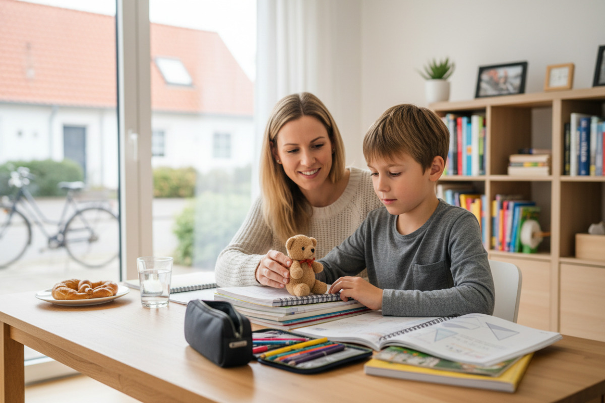 Abb. Ein vertrauter Ablauf erleichtert den Start in die Hausaufgaben.