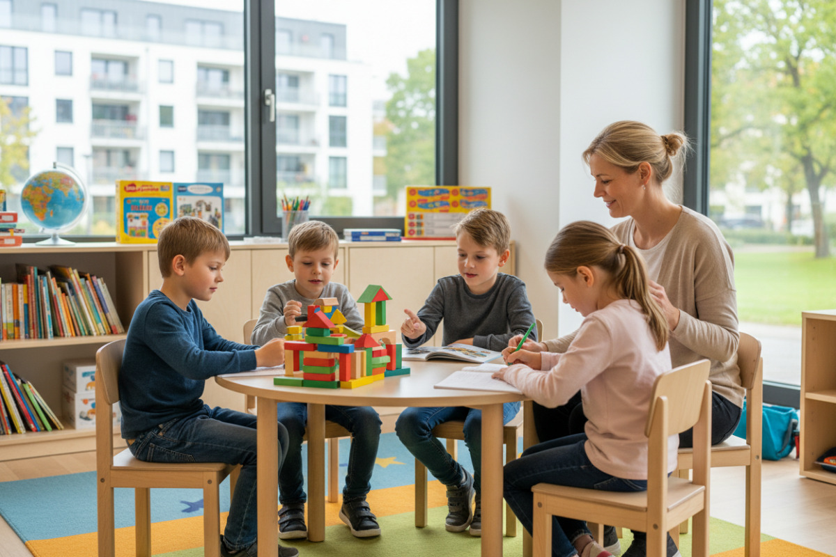 Abb. ruhige Lernbegleitung gibt Kindern Sicherheit, ohne ihnen jeden Schritt abzunehmen.