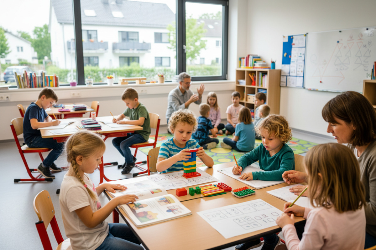 Die zeigen, wie Ankommen, Lesen, Mathematik, selbstständiges Arbeiten und gemeinsame Regeln zu verlässlichen Routinen