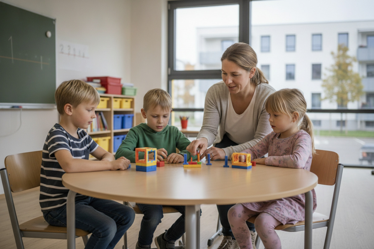 Abb. Stellenwerte zeigen, wie gleich große Teile gemeint sind.