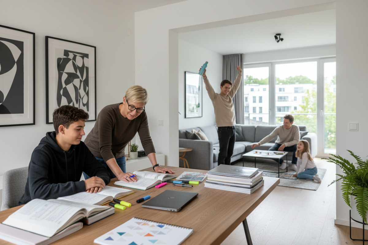 Lernen, Beratung, Pausen und familiäre Gespräche begleiten Jugendliche auf ihrem persönlichen Weg zum Abitur.
