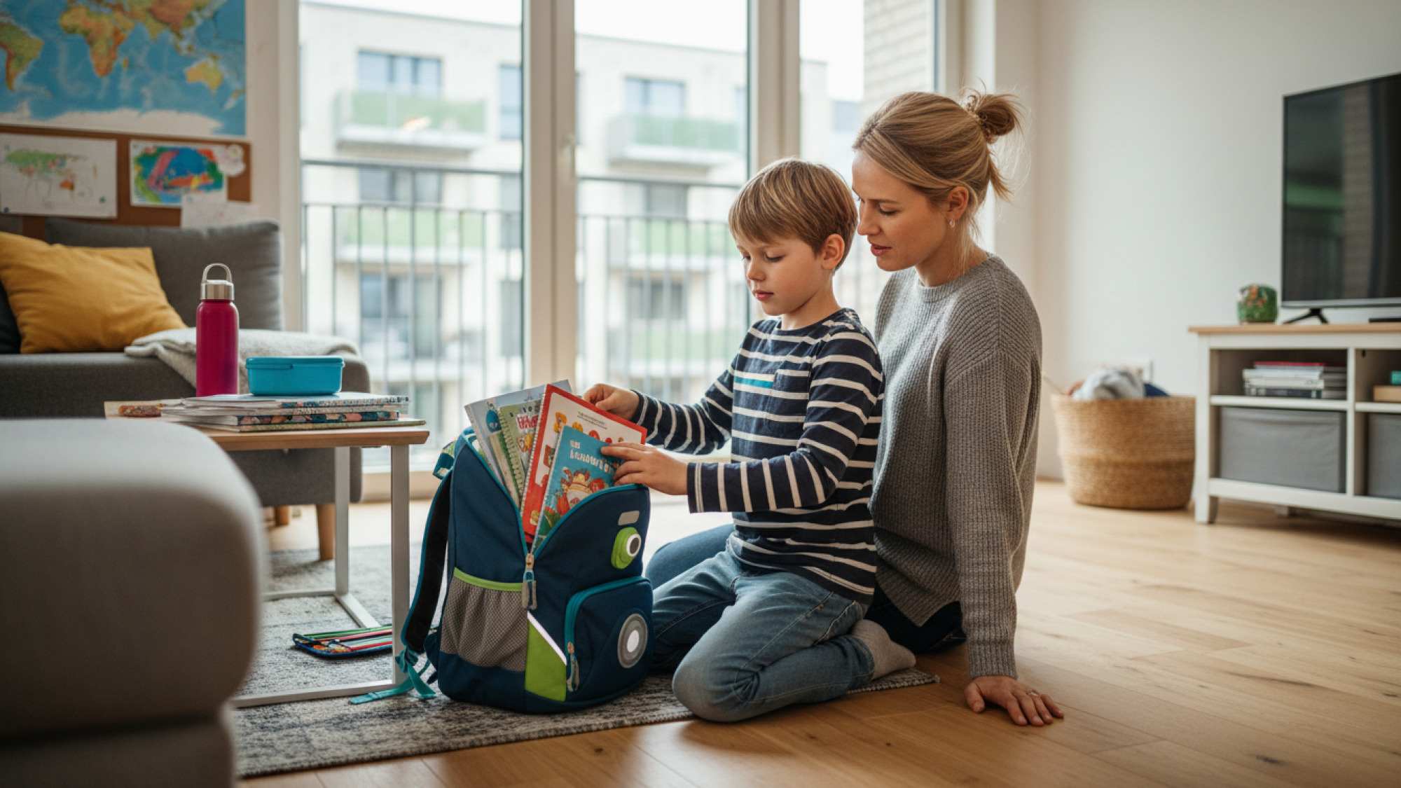 Schulranzen packen und entspannt zu Hause lernen