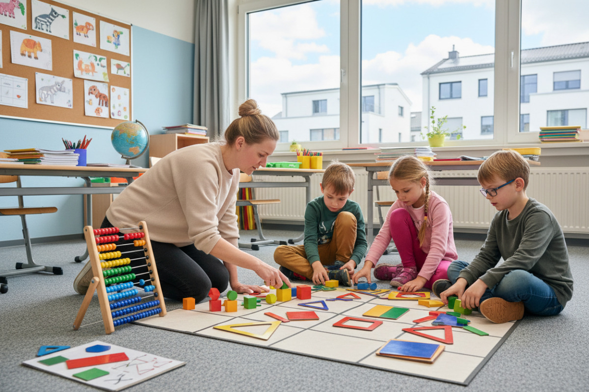 Abb. Anschauliches Material hilft Kindern, Rechenwege wirklich zu verstehen.