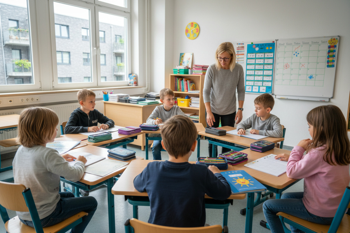 Abb. Wiederkehrende Abläufe geben Schulanfängerinnen und Schulanfängern Halt.