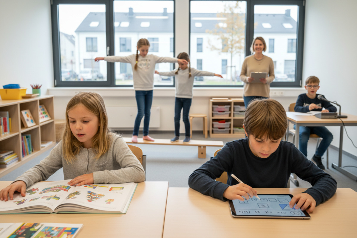 Vertraute Abläufe begleiten Kinder beim Lesen, Rechnen, Bewegen, Sprechen und selbstständigen Arbeiten.