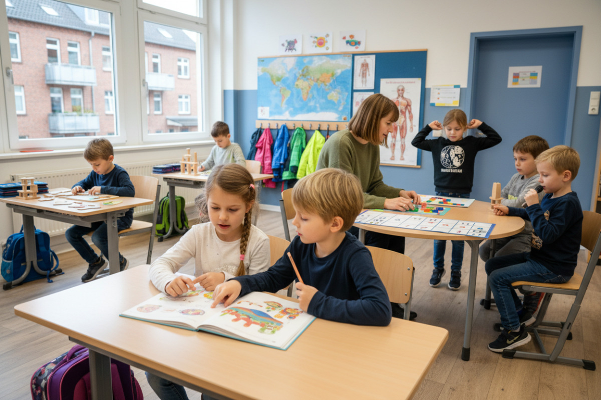 Vertraute Abläufe begleiten Kinder beim Lesen, Rechnen, Bewegen, Sprechen und selbstständigen Arbeiten.