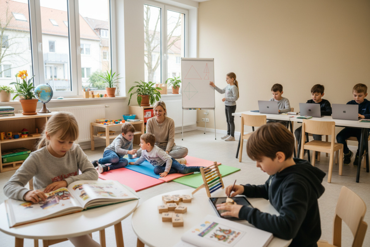 Vertraute Abläufe begleiten Kinder beim Lesen, Rechnen, Bewegen, Sprechen und selbstständigen Arbeiten.