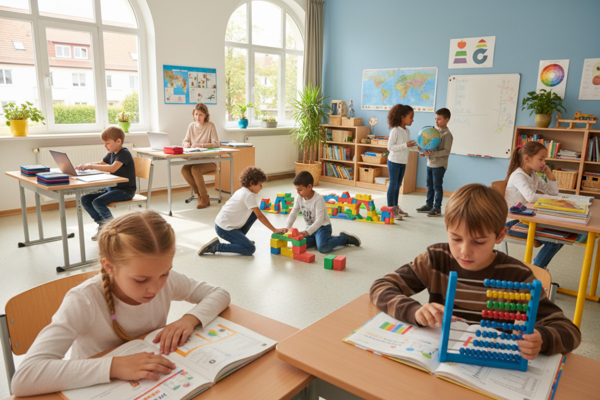 Vertraute Abläufe begleiten Kinder beim Lesen, Rechnen, Bewegen, Sprechen und selbstständigen Arbeiten.