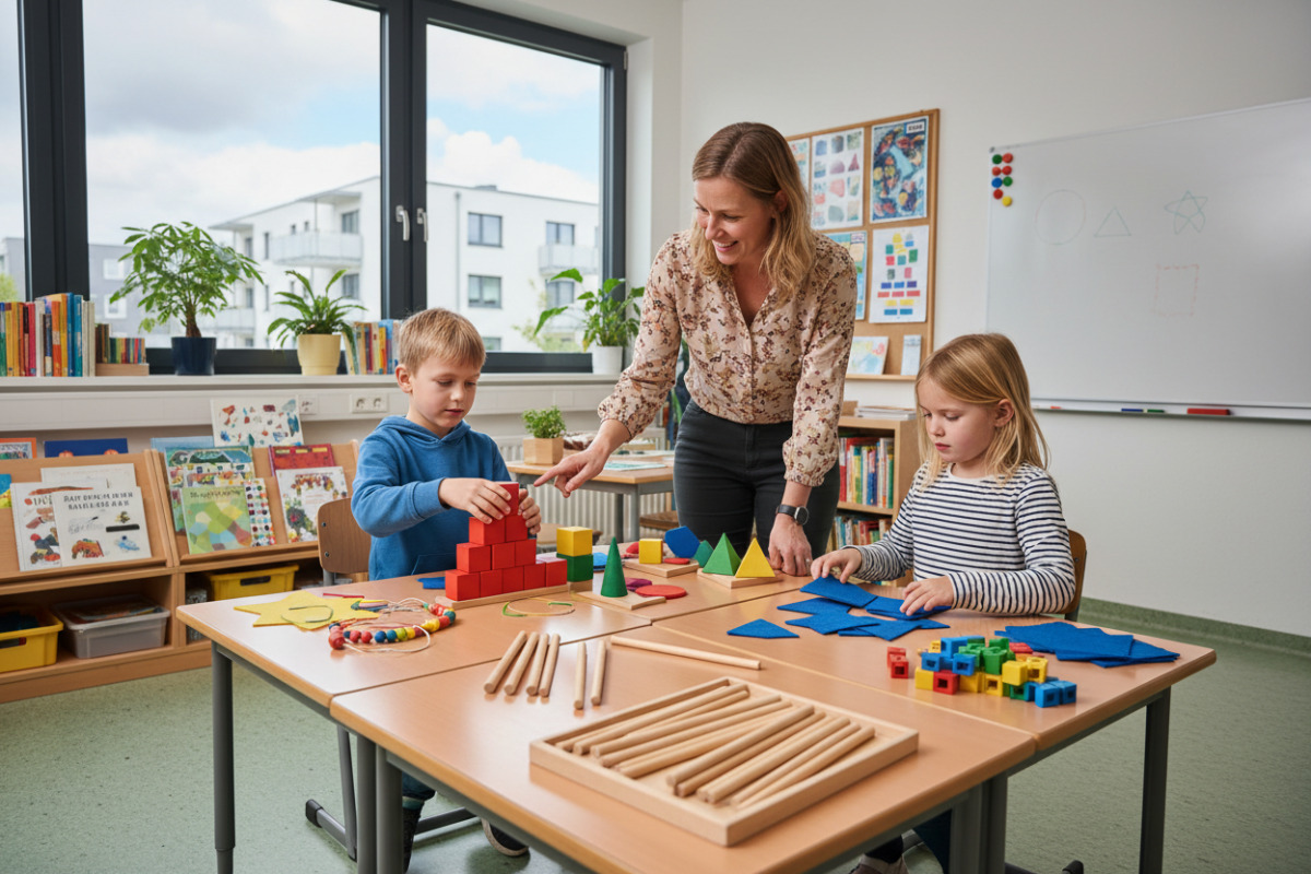 Abb. Dasselbe Material eröffnet Wege zum Zahlenverständnis.