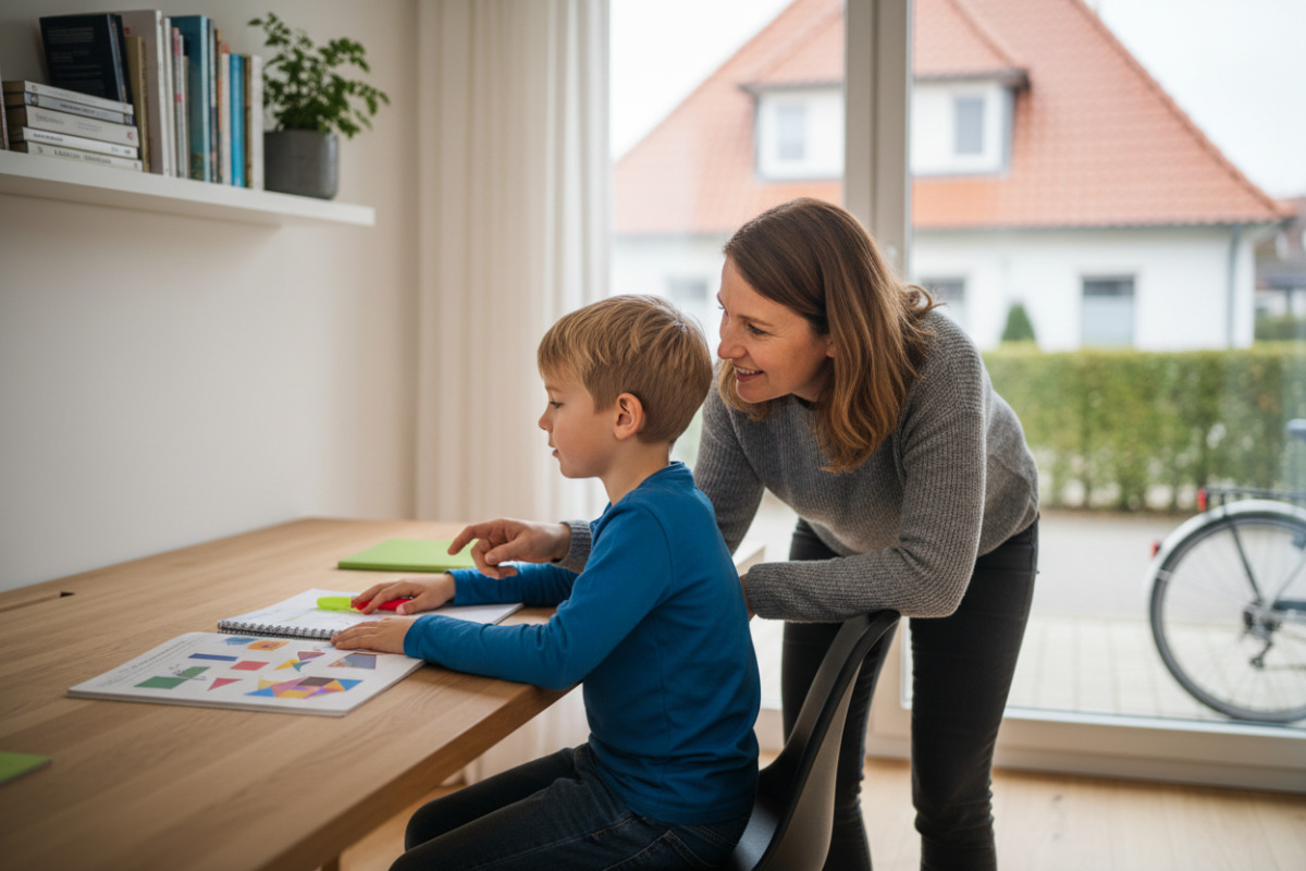 Abb. Ein ruhiges Gespräch kann helfen, den nächsten Lernschritt gemeinsam zu finden.