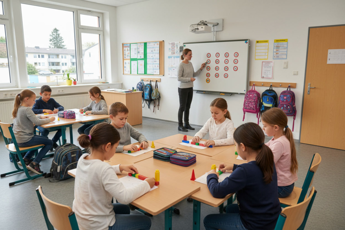 Abb. Gleich große Gruppen helfen beim Verstehen von Multiplikation und Division.