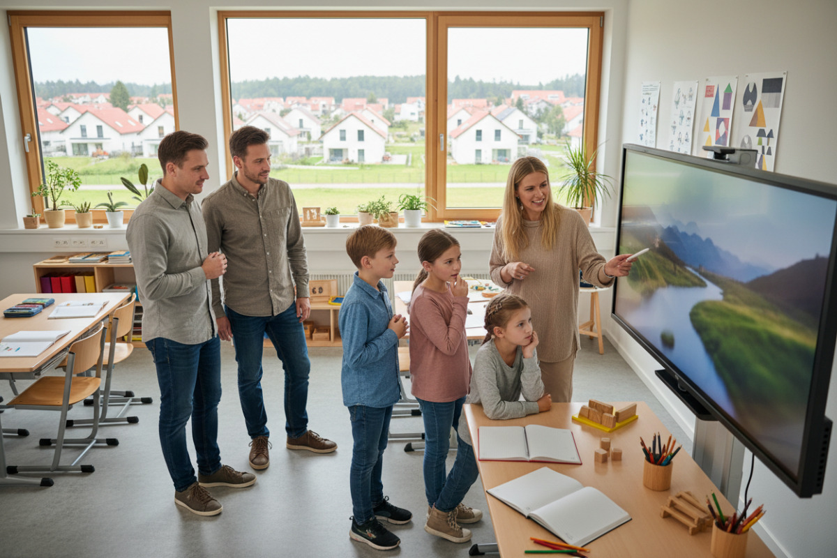 Abb. Ein Landschaftsbild lädt zum Gespräch ein, ohne dass Kinder sofort richtige Antwort finden müssen.