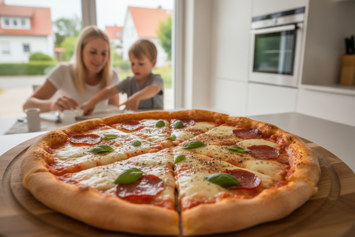 Abb. Jedes der gleich großen Pizzastücke ist ein Drittel der ganzen Pizza.