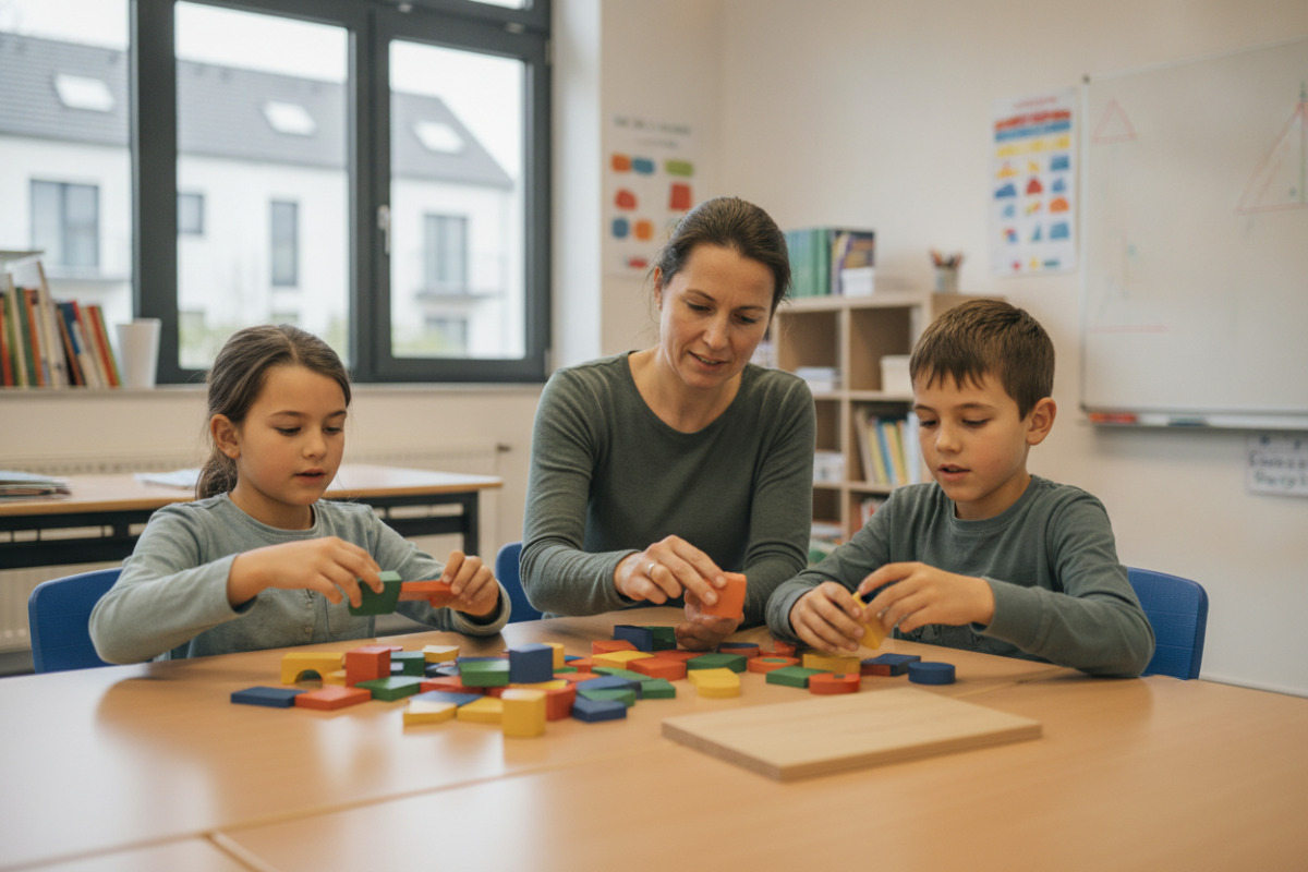 Abb. Beim Sortieren und Drehen werden Ecken und Seiten zu verlässlichen Hinweisen.