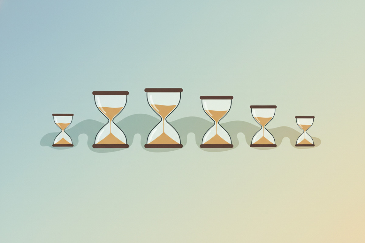 Abb. Kleine Zeitrahmen helfen, ohne zu drängeln.