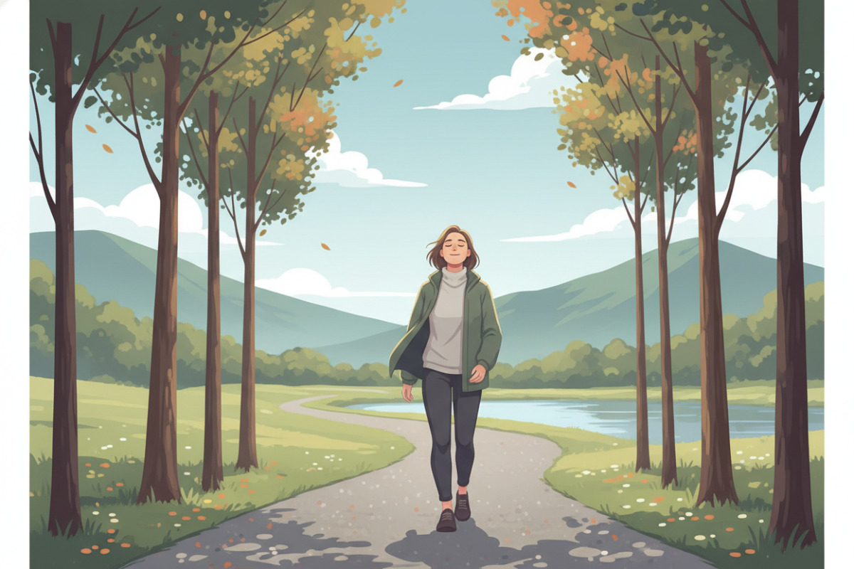 Abb. Ein kurzer Spaziergang kann Druck abbauen und den Kopf frei machen.