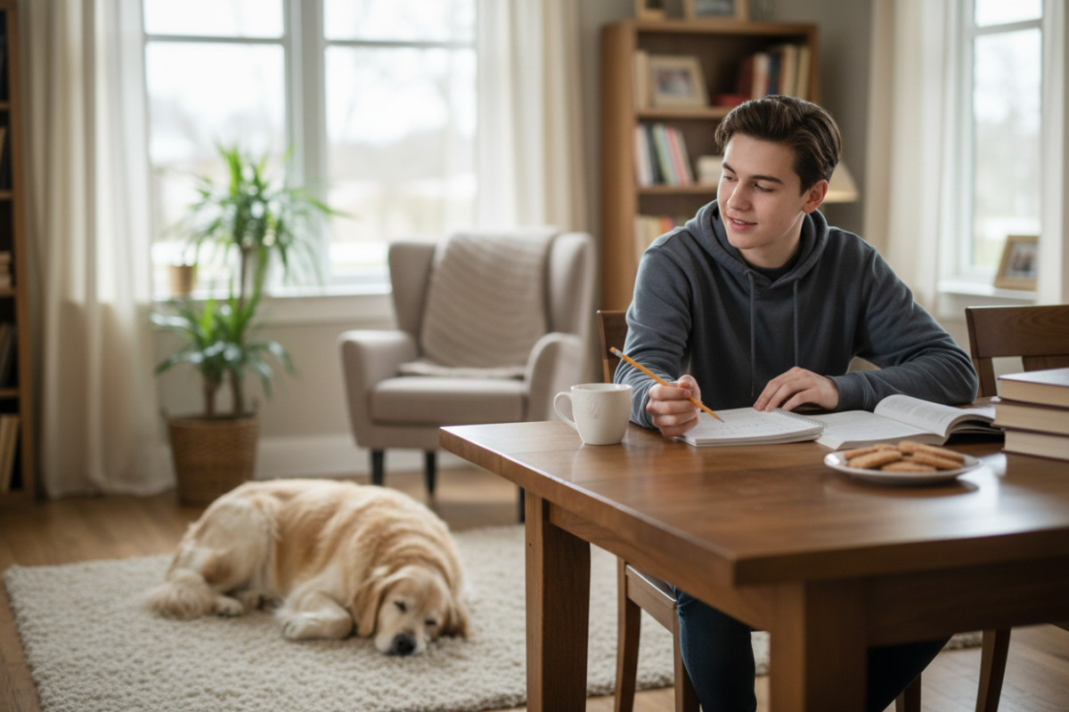 Abb. Hausaufgaben am Nachmittag Nähe hilft, ohne zu übernehmen.
