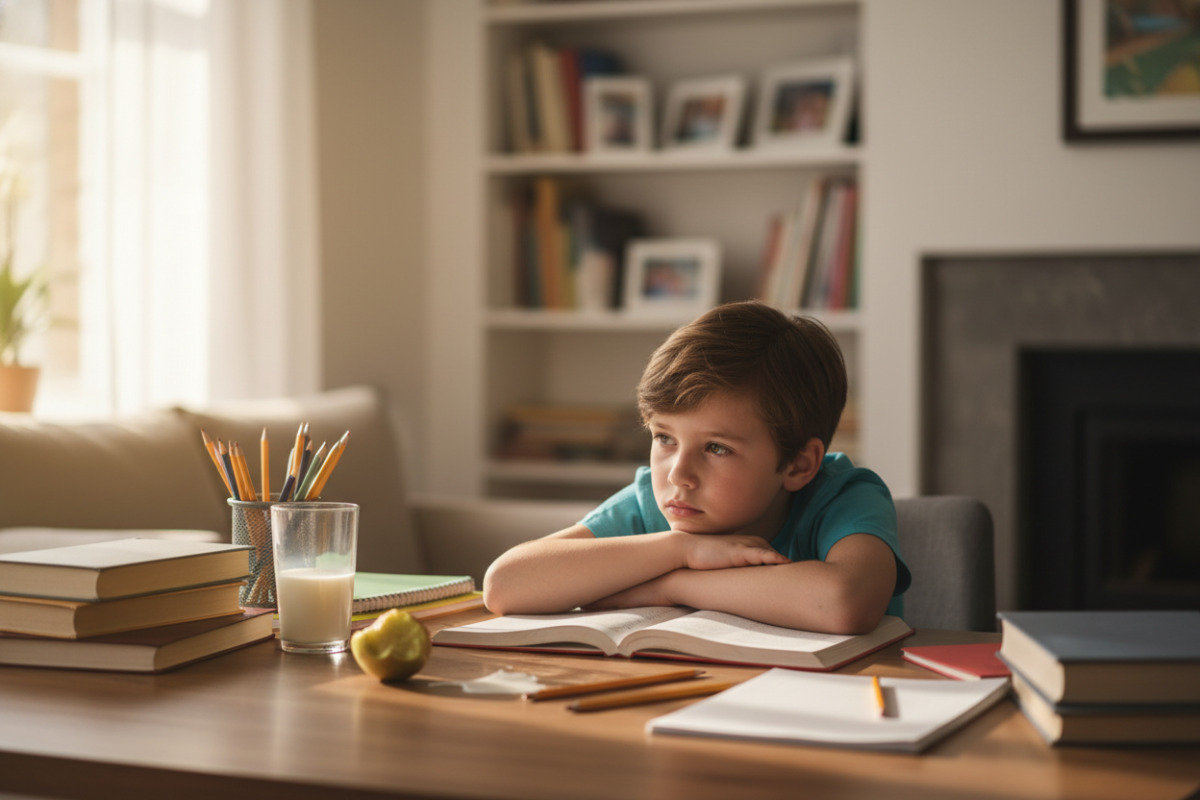 Abb. Nach langen Schultag fällt Fokussieren vielen Kindern schwer.