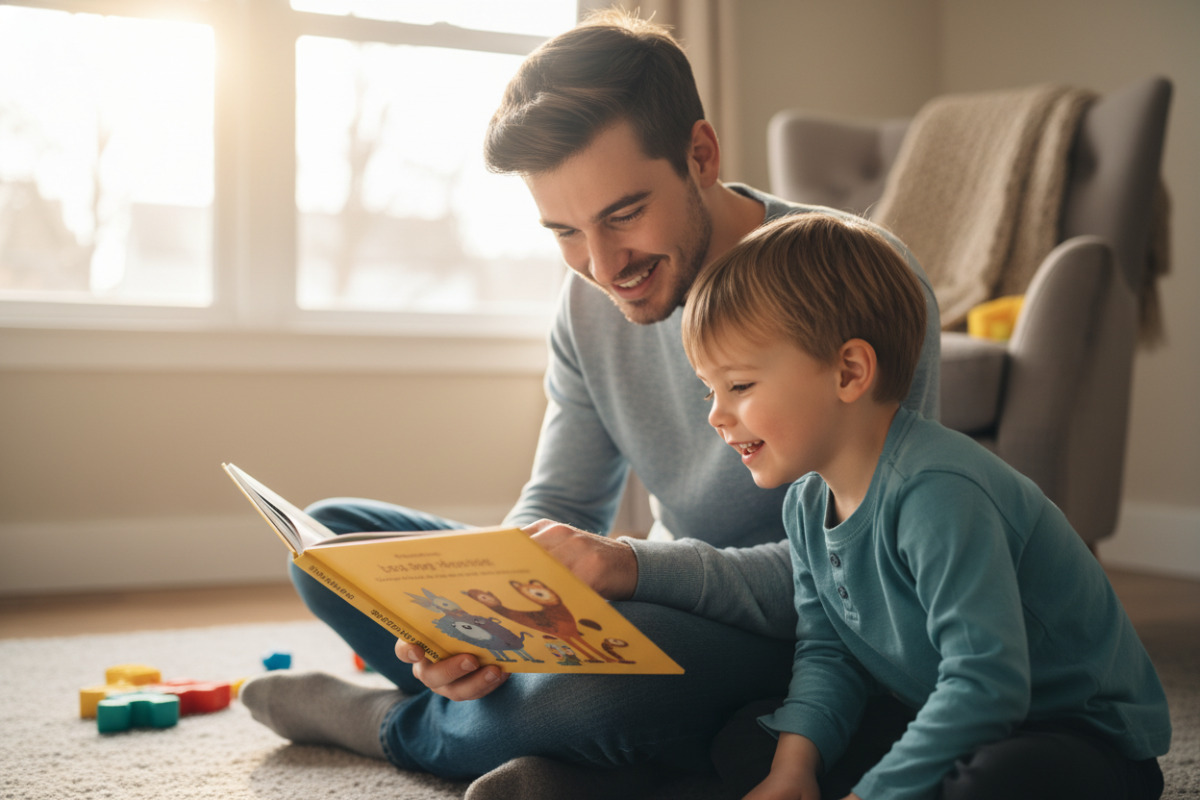 Abb. Gemeinsames Lesen darf kurz sein, aber regelmäßig.
