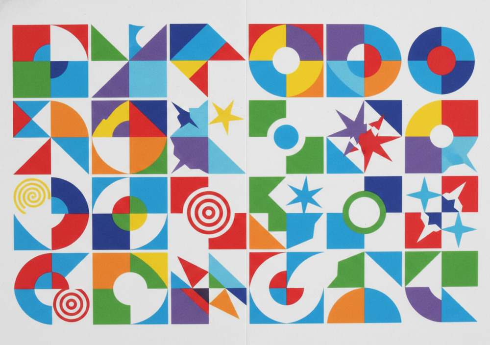 Raster mit geometrischen Formen zur Übung der Aufmerksamkeit