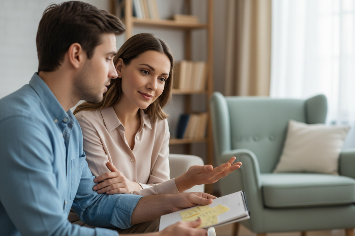 Abb. Unterstützung kann leise sein zuhören, nachfragen, gemeinsam sortieren.