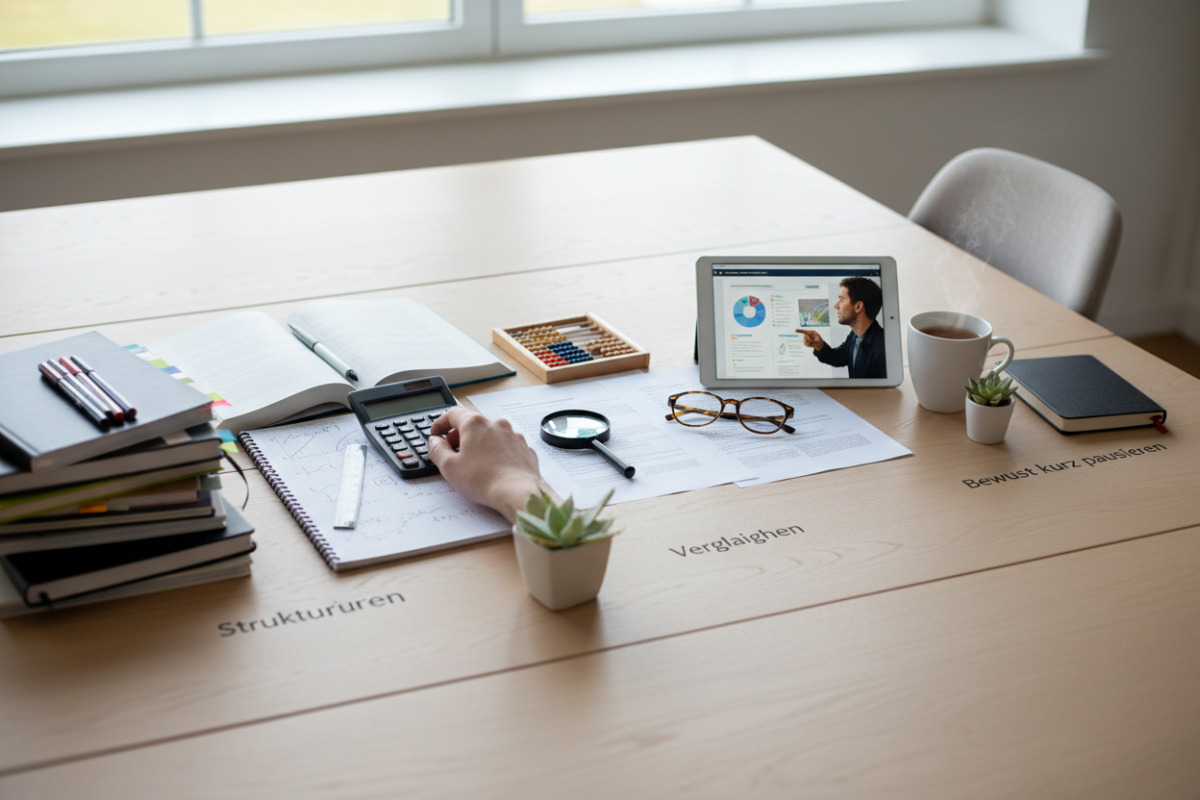 Lernmomente Aufgaben strukturieren, rechnen, vergleichen, erklären lassen und bewusst kurz pausieren