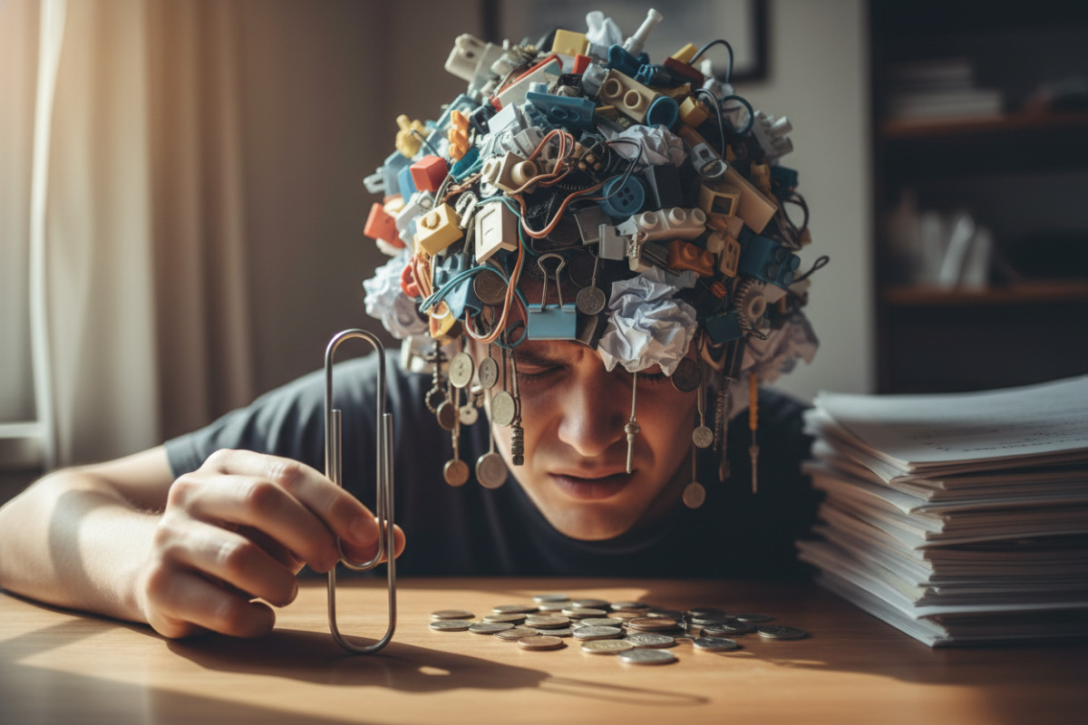 Abb. Wenn der Kopf voll ist, wirkt selbst kleine Aufgabe groß.