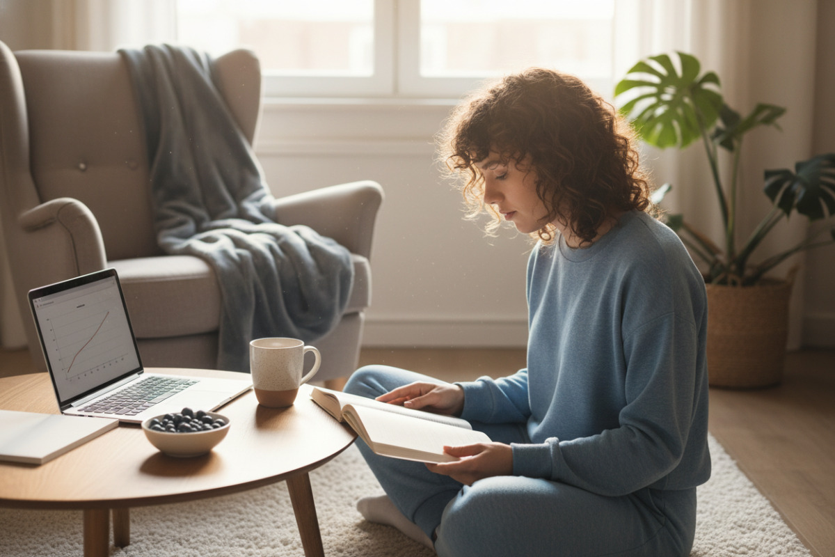 Abb. Zu Hause lernen klappt am besten in kleinen, entspannten Portionen.