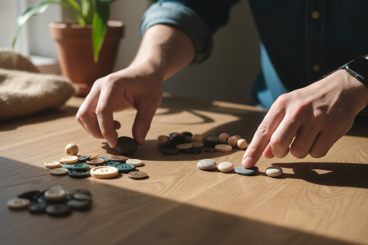 Abb. Sortieren, greifen, zählen einfache Tätigkeiten mit großer Wirkung.