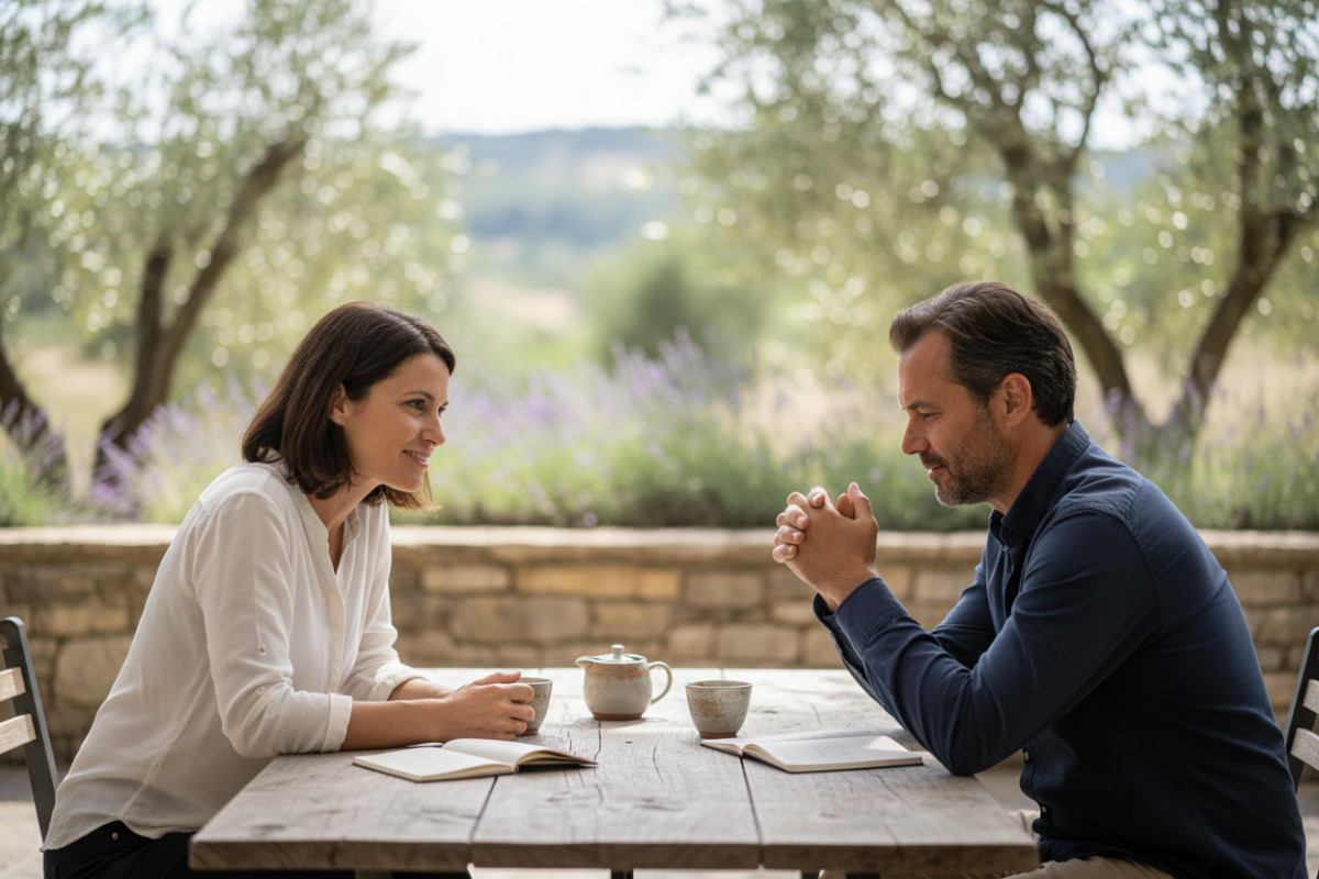 Abb. Ein kurzer, ruhiger Dialog hilft oft mehr als Erklärungen.