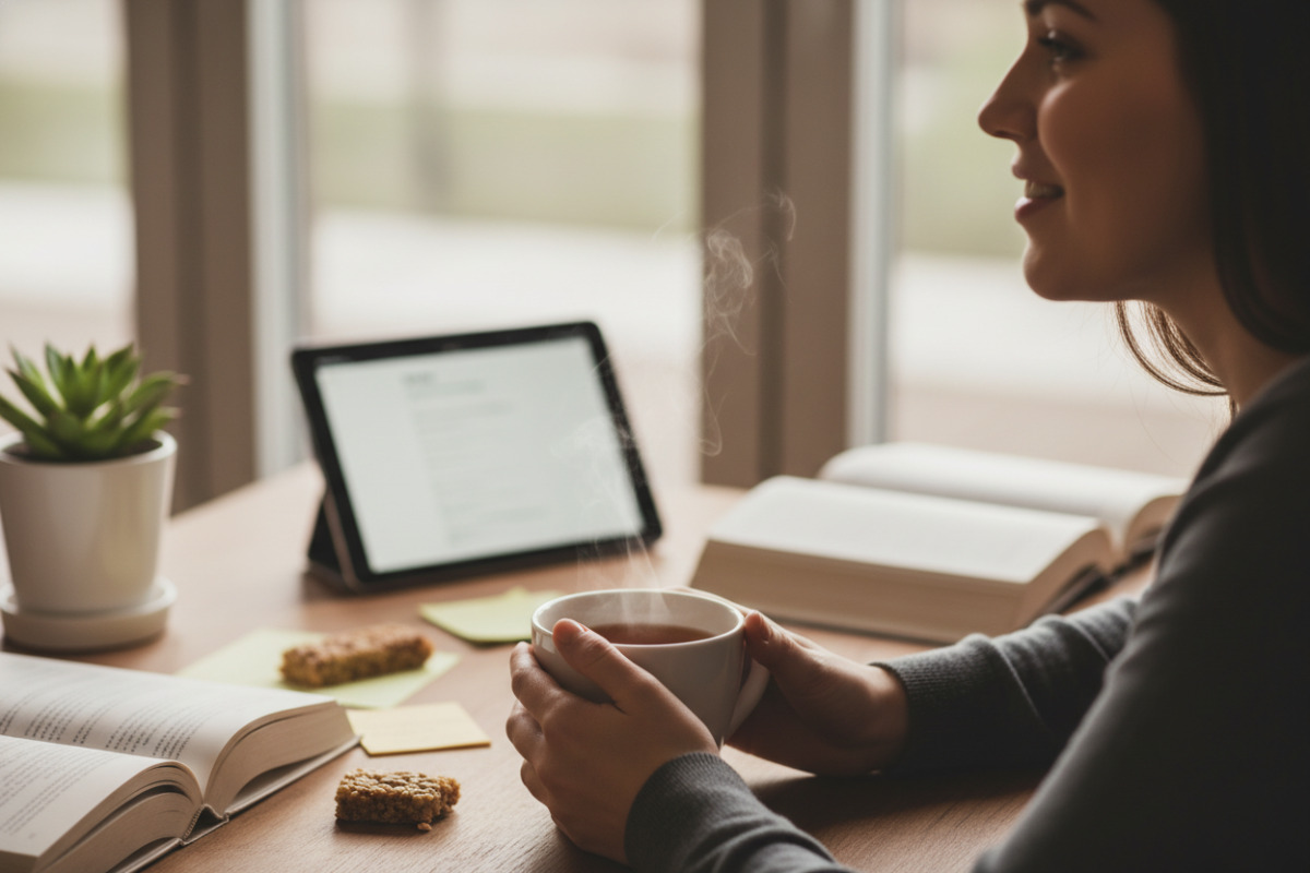 Abb. Kurze Pausen helfen, wieder ins Lernen zurückzufinden.