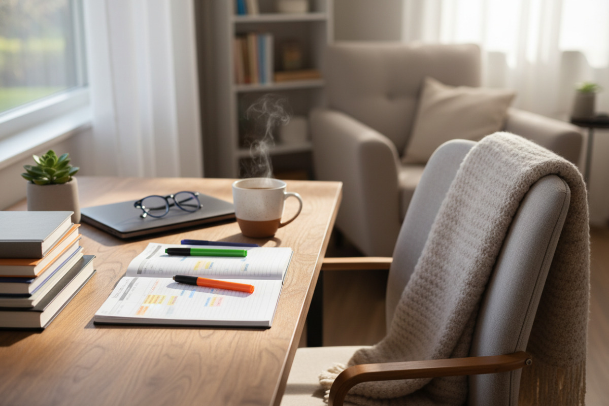 Abb. Ein fester Start hilft, ohne Stress ins Lernen zu kommen.