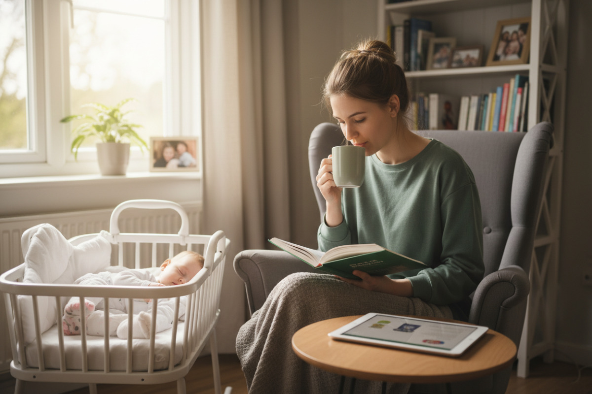 Abb. ruhige Alltagsszene, in der Lernen nebenbei stattfinden darf.