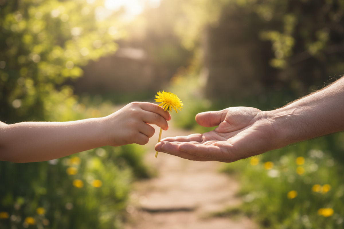 Abb. kleine Geste kann mehr bewirken als .
