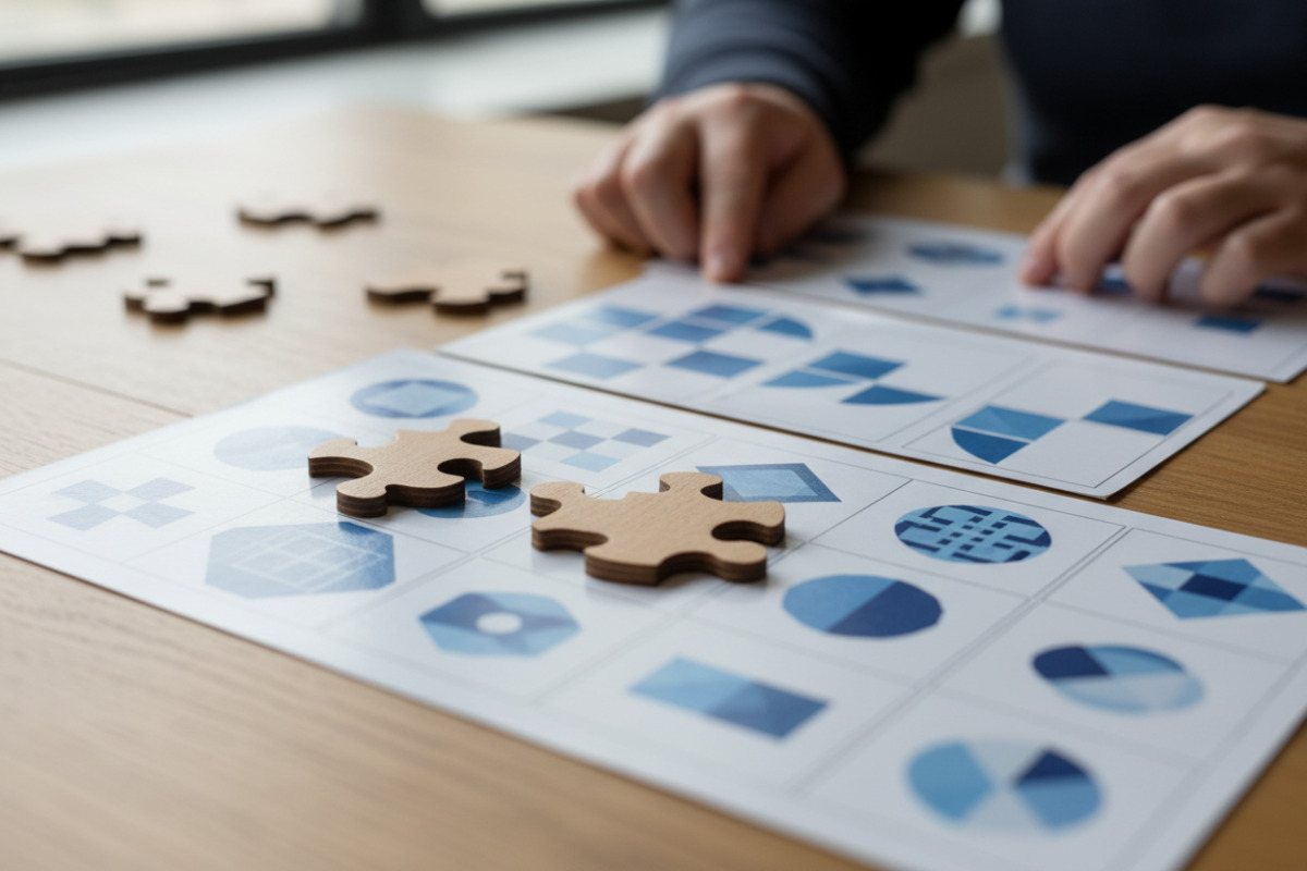 Abb. Ähnliche Aufgaben helfen, das Muster zu erkennen.