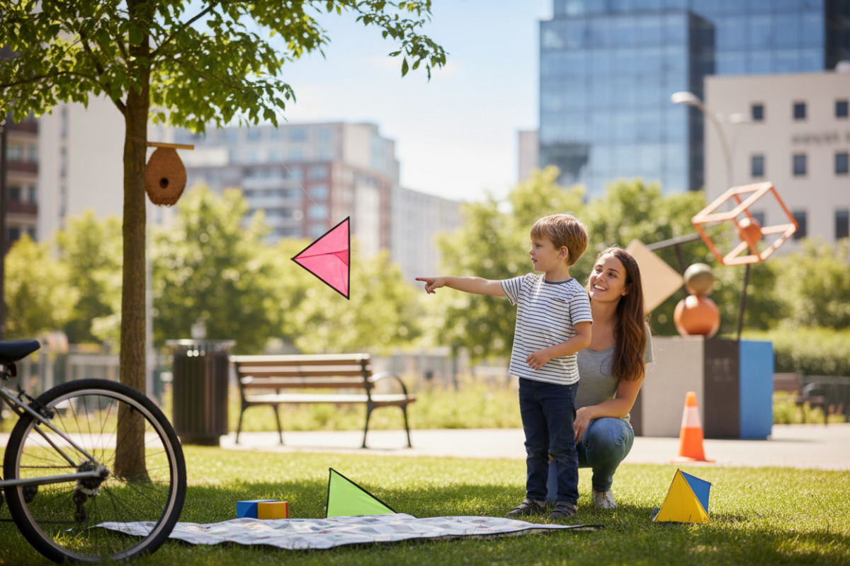 Abb. Geometrische Figuren finden Lernen nebenbei im Alltag.