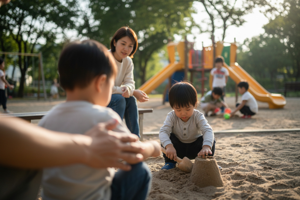 Abb. Ruhige Begleitung Kinder lernen besser, wenn sie sich sicher fühlen.