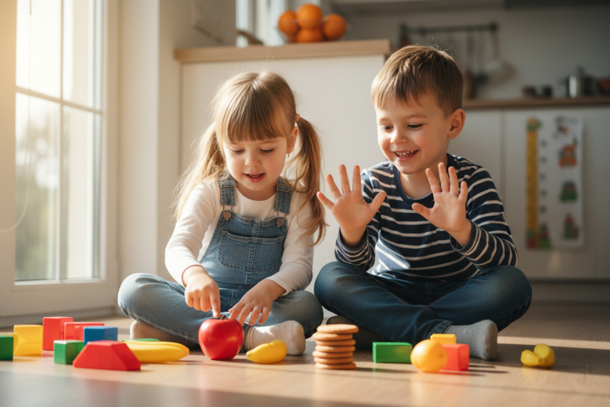 Abb. Zählen im Alltag fühlt sich für Kinder sicher und spielerisch an.