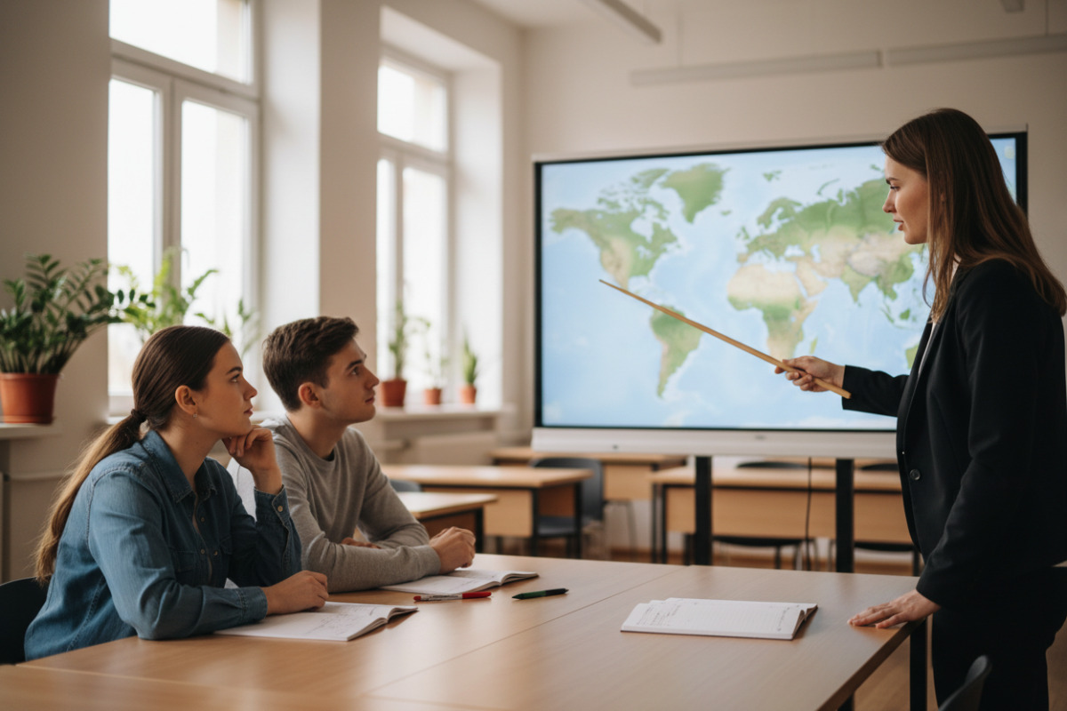 Abb. ruhige Übungssituation Zeiger zeigen lassen statt abfragen.