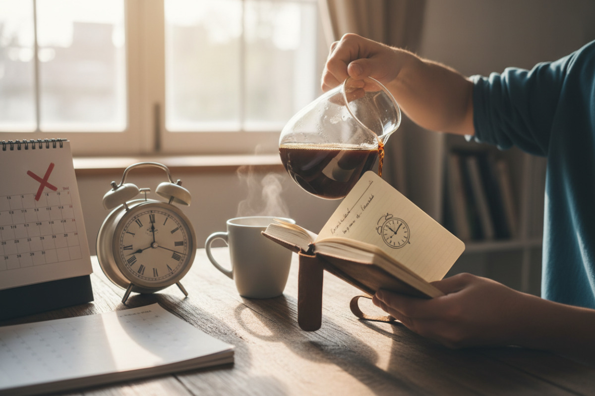 Abb. Zeit wird begreifbar, wenn sie an Routinen gekoppelt ist.