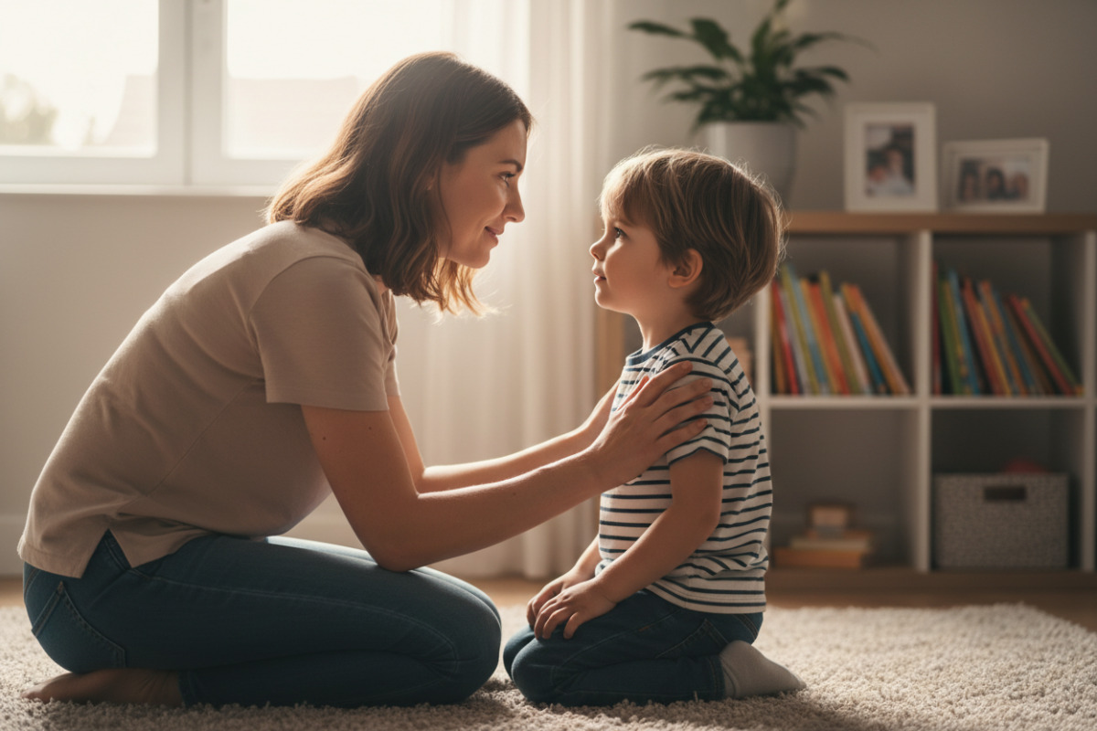 Abb. Auf Augenhöhe beginnen So fühlt sich Ihr Kind eher gemeint als angemeckert .