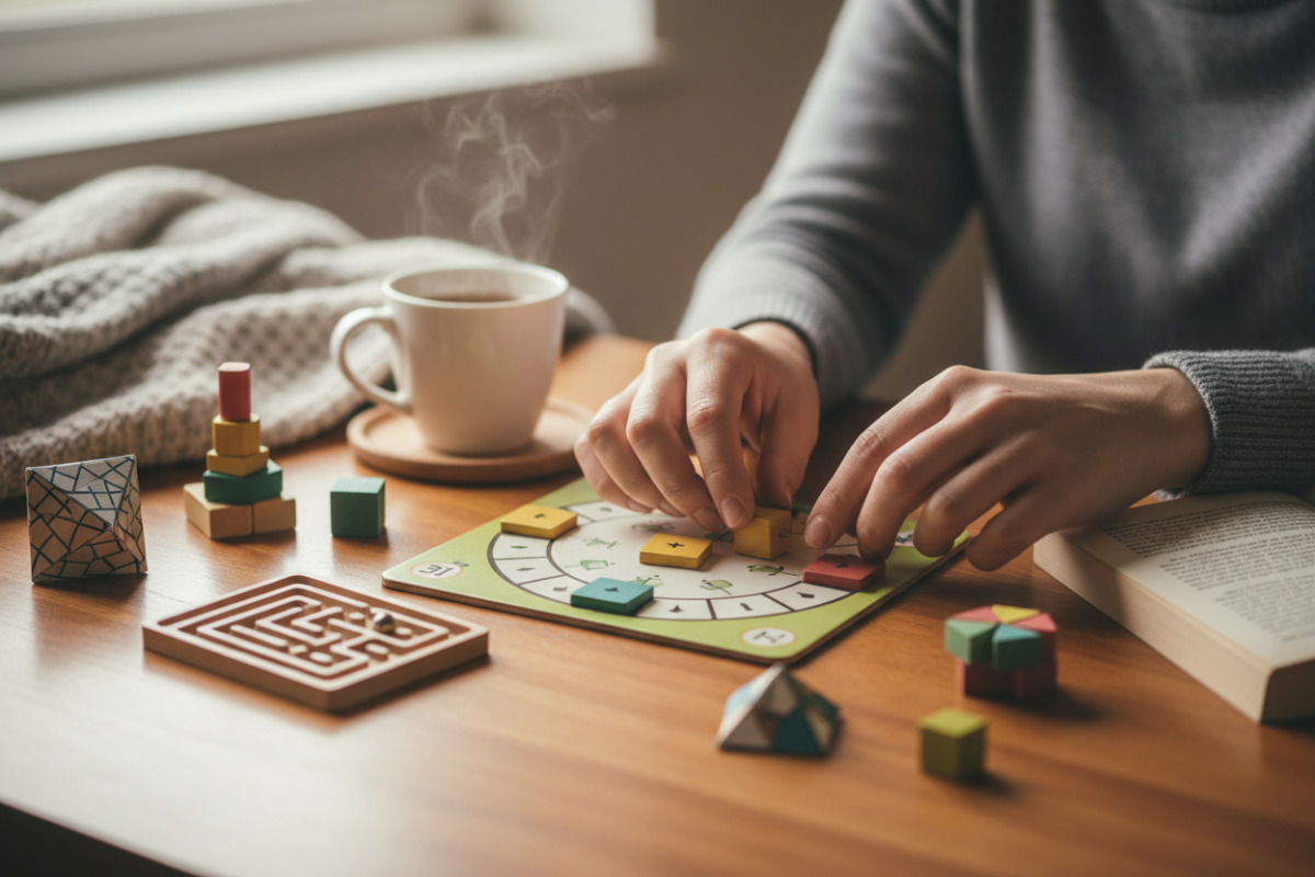 Abb. Mini-Spiele passen in den Alltag und stärken Konzentration ohne Druck.