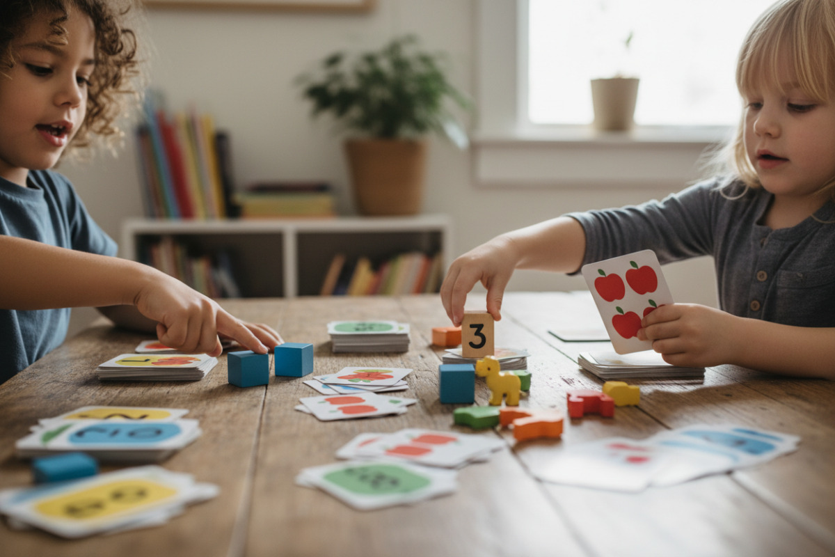 Abb. Ein schnelles Spiel für zwischendurch stärkt das Mengenverständnis.