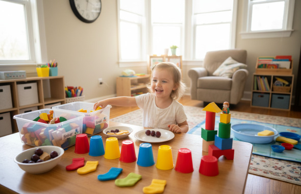 Spielerische Mathematik zu Hause für Vorschulkinder