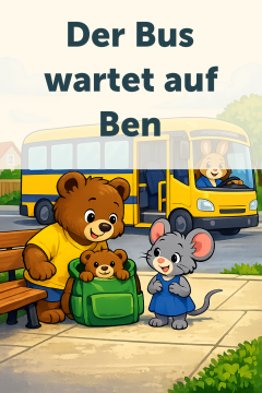 Der Bus wartet auf Ben