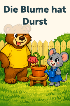 Die Blume hat Durst