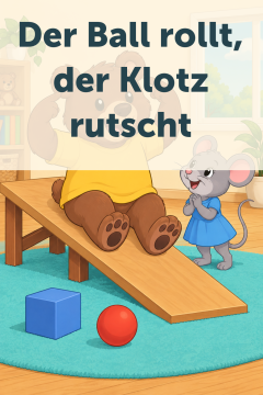 Der Ball rollt, der Klotz rutscht