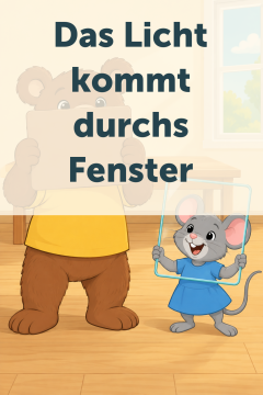 Das Licht kommt durchs Fenster