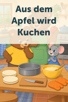 Aus dem Apfel wird Kuchen